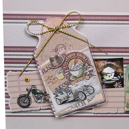 Пакет подарочный Винтаж 314212 см, микс_10