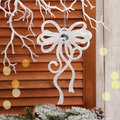 Подвеска "Волшебный бант" 10*17 см, Белый