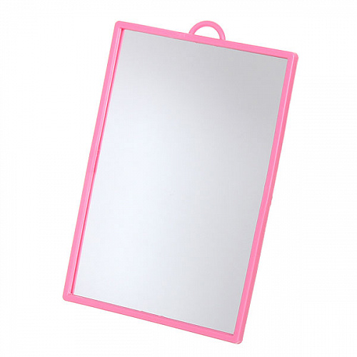 Зеркало настольное в пластиковой оправе "Классическое" прямоугольник, подвесное 10*13,5см
