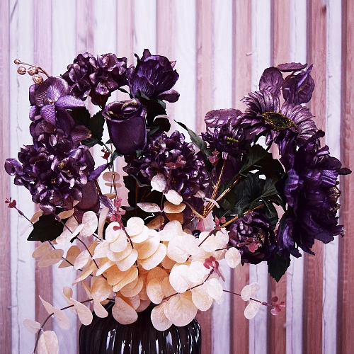 Искусственные цветы FLOWERS GLAMOUR 72см Орхидея лиловая_9