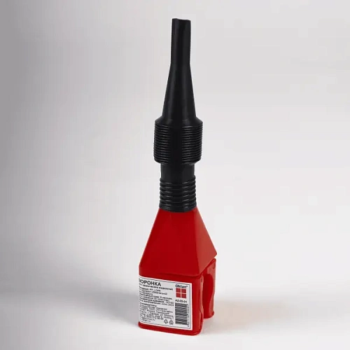 Воронка для технических жидкостей Oktan, 45*45*100 мм, красный