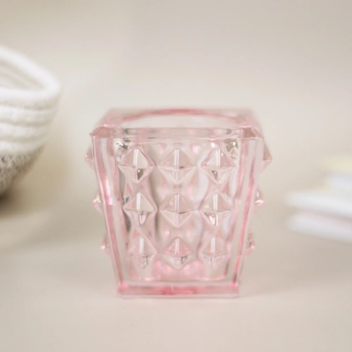 Подсвечник "Нежность" 7,7*7,5 см, Розовый светлый
