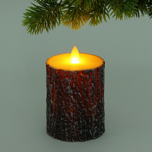 Сувенир с подсветкой "Свеча - Дерево" 7,5*10 см (работает от батареек 3 ААА)