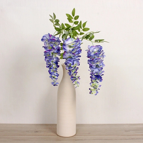 Цветок искусственный Natur 98см Глициния голубая_5