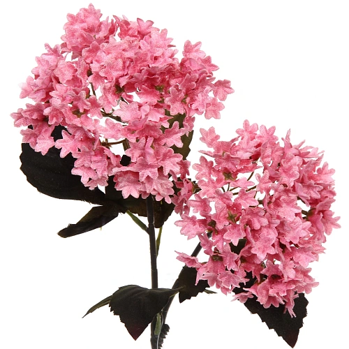 Искусственные цветы FLOWERS MAGIC 65см Гортензии 2 цветка розовые_7