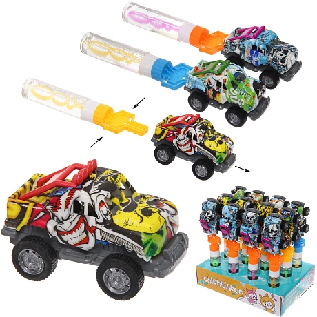 Мыльные пузыри "Тачка" 24 см, 80 мл, с запуском