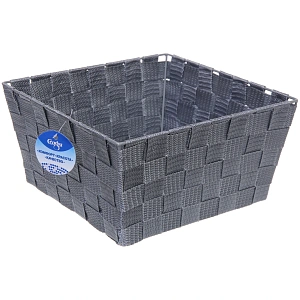 Корзина для хранения "ФАРТЕГО", цвет серый, 25*25*13см (лейбл Селфи)