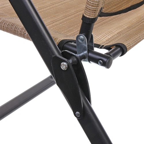 Кресло складное с подлокотниками Люкс, 6264100 см, беж+серый,3 положения_12