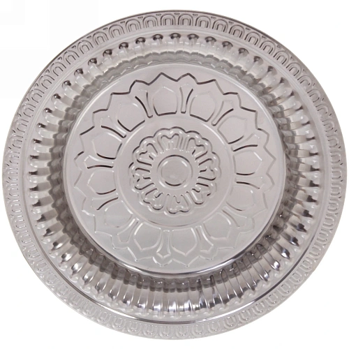 Поднос металлический Цветок 26см_5