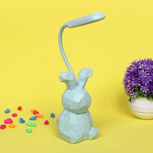 Светильник настольный Prizma-Зайчик LED цвет голубой USB_10