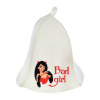 Шапка для бани и сауны «Bad girl» "Hot Pot",  войлок /20