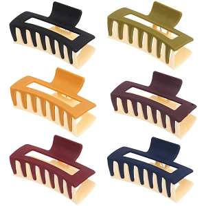 Заколка - краб для волос на блистере "MALIBU", цвет микс, 8,5см  