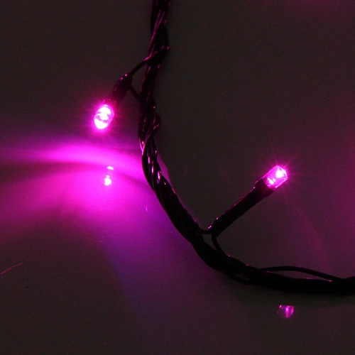 Гирлянда для дома 24м 280 ламп LED зеленпров,8 реж, IP-20, Розовый (возможность соединения)_2