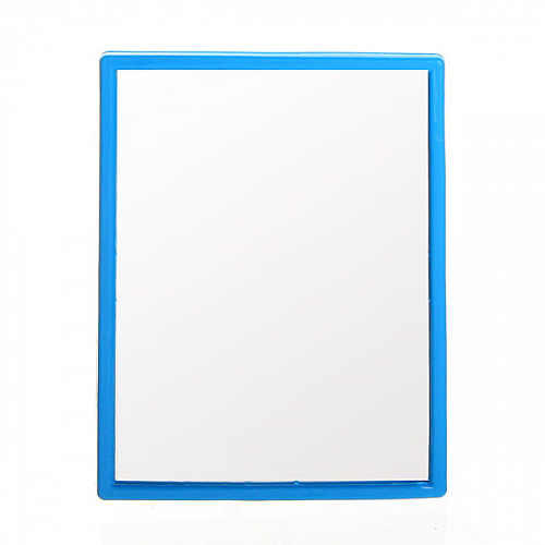 Зеркало настольное в пластиковой оправе "Классика" прямоугольник, подвесное 9,5*7см (Стикер на минивложение)