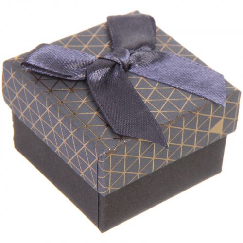 Коробка подарочная "Абстракция" 5*5*3,5 см, Серый