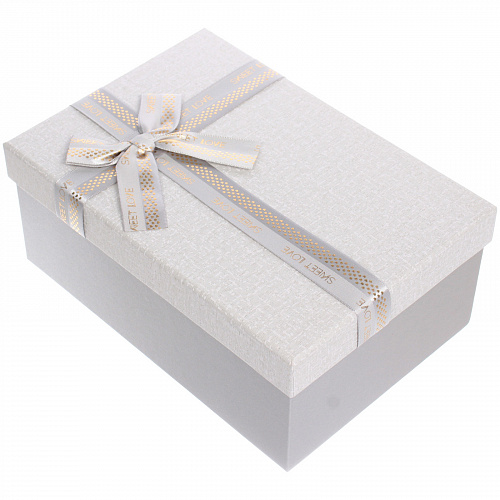 Коробка подарочная "Нежная тайна" 23*16*9,8 см, белый