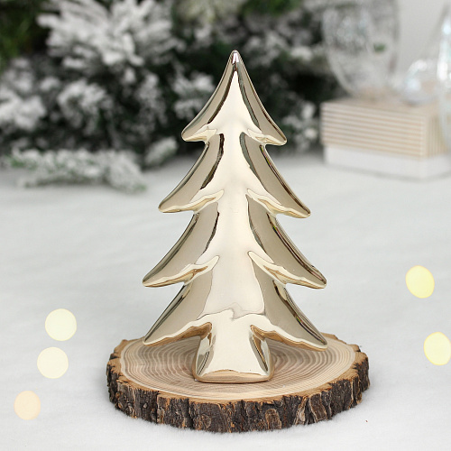 Украшение новогоднее GLOSS "Шикарная елка" 11*4*18 см, Золото