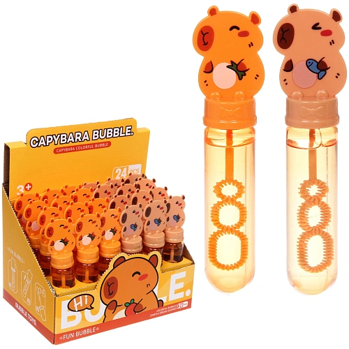Мыльные пузыри "Капибара" 14 см, 40 мл