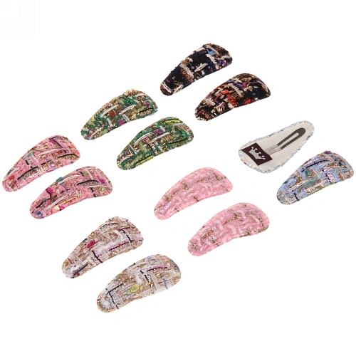 Зажимы для волос 2шт "New collection - Marina", микс 6 цветов, 6*2,5см