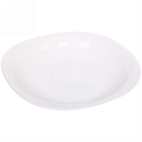 Тарелка "White magic" 21*21см глубокая, стеклокерамика мягкий квадрат