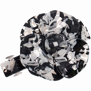 Заколка - автомат для волос "AKS-EMPIRE", цвет мрамор, 8,5*6,5см