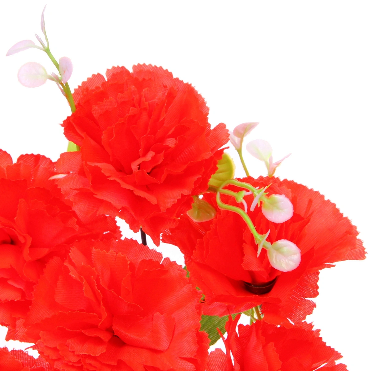Искусственные цветы "Букет Гвоздик" 34см 7цветков красные
