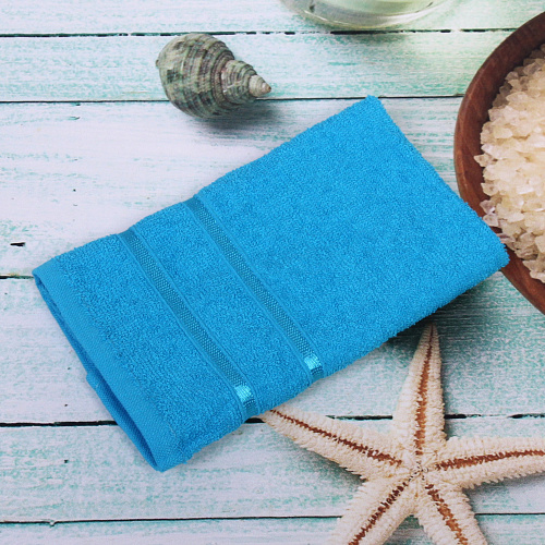 Полотенце махровое 3060см LUNA цвет голубой 06000 плотность 360грм2_8