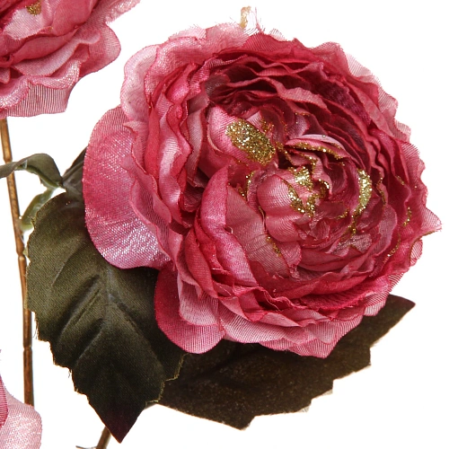 Искусственные цветы FLOWERS GLAMOUR 63см Пионы 3 цветка розовые_8