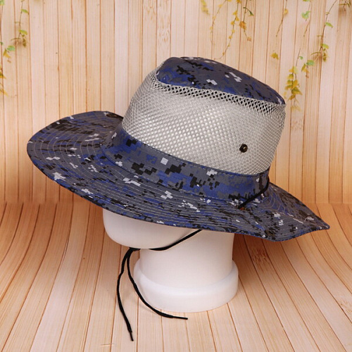 Шляпа мужская с клепками и сеткой Tourist, микс 5 цвтов, 58р, ширина полей 7,5см_12