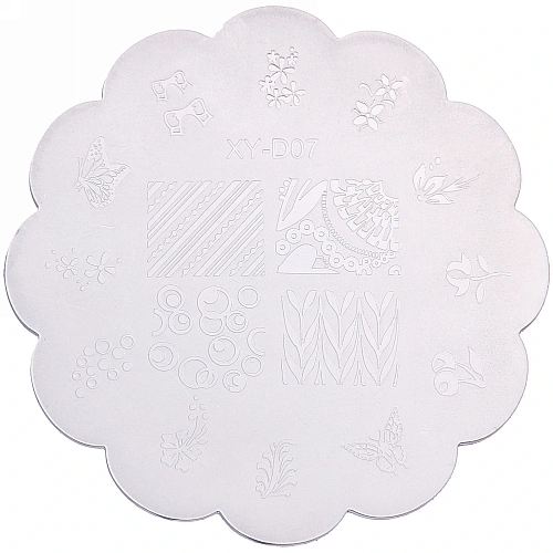 Набор для дизайна ногтей - стемпинг VivA Manicur, пластина ажурная, микс 4 цвета, 1711см_14