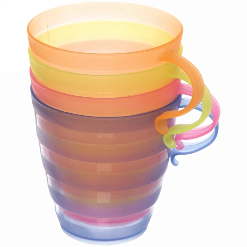 Кружка пластиковая 200мл в наборе 4шт Полоска_4