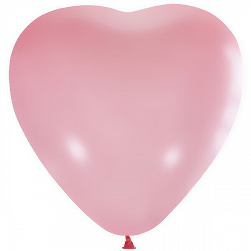 Воздушные шары"Сердце" 10"/25 см (набор 15 шт), розовый