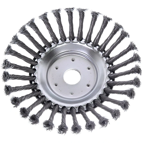 Щетка круглая для триммера из стальной проволоки диаметр 200мм, посадочное 25.4мм