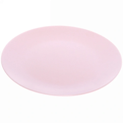 Тарелка керамическая 20см "Матовая глазурь" розовая