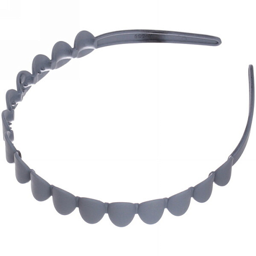 Ободок для волос пластиковый Province - Sofia, кружки, микс 6 цветов, 1,2 см_5