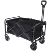Тележка садовая складная 4 колеса 75*48*49/89см. черная