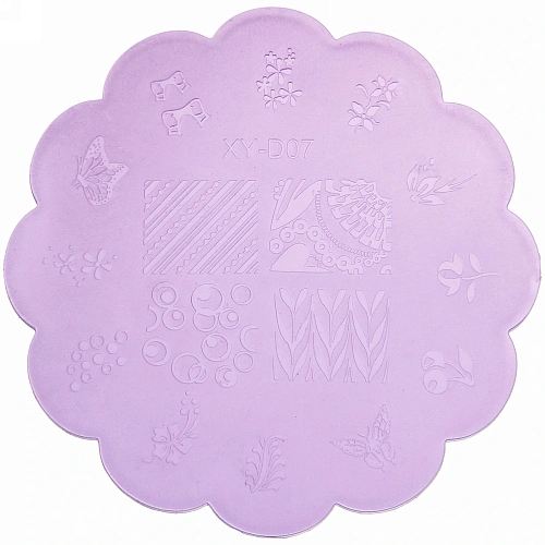 Набор для дизайна ногтей - стемпинг VivA Manicur, пластина ажурная, микс 4 цвета, 1711см_13