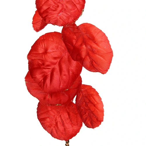 Искусственные цветы FLOWERS GLAMOUR 80см Ветка декоративная красная_8