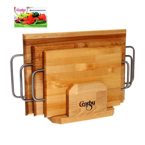 Набор разделочных досок "Прямоугольник" 36*22*1,8 см, 33*20*1,8 см, 28*18*1,8 см 