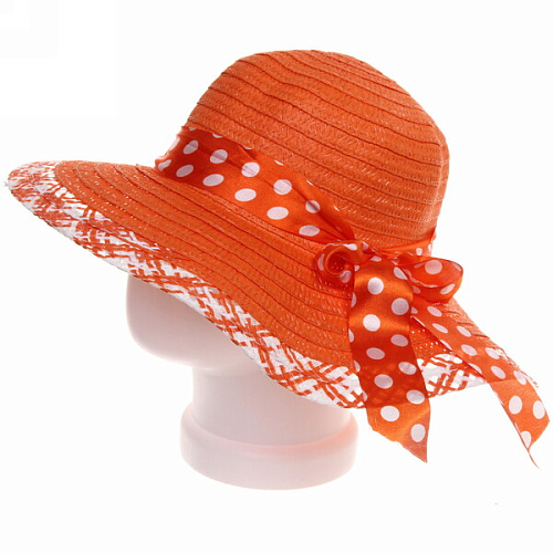 Шляпа женская с широкими полями TiraMiSu- Афина, микс  цветов, р58, ширина полей 10 см_21