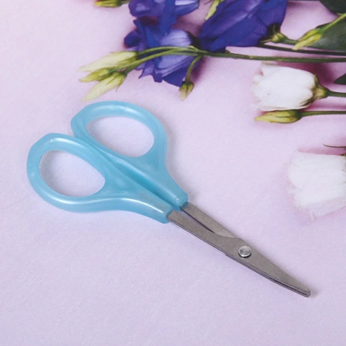 Ножницы маникюрные в пакете Классические, овальные кольца, цвет микс 9,5см_7