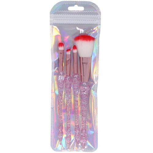 Кисти для макияжа 4шт ДИ МАРКО, цвет розовый, 21,56,516см_3