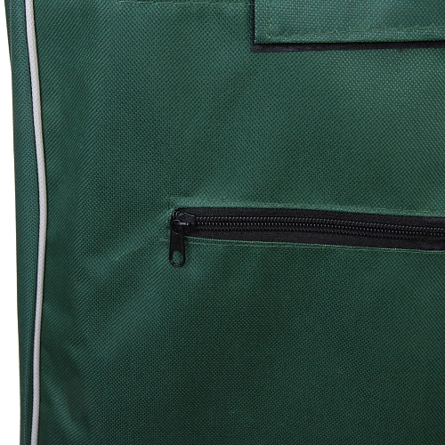 Тележка хозяйственная с сумкой (933330см, колеса 16см, до 30 кг) цветы зеленая_8