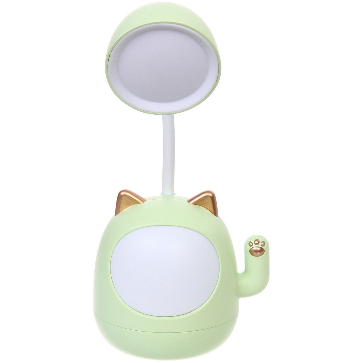 Настольная лампа "Sweet - Котёнок" 9*22.5 см LED, USB 3w 5v, Зеленый
