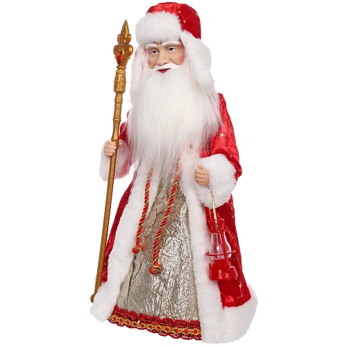 Дед Мороз музыкальный Волшебство 40 см (красная шубка)_4