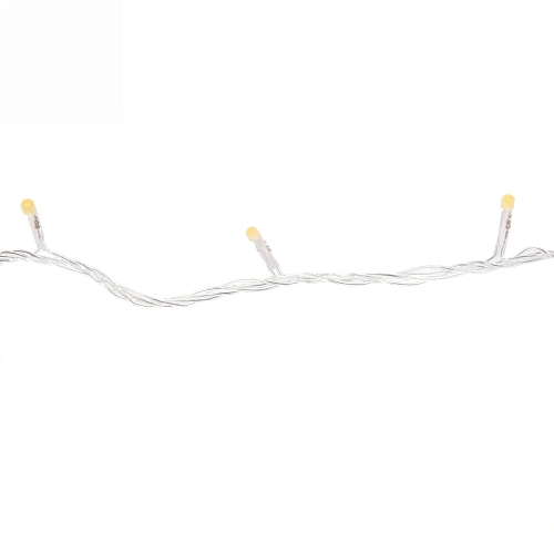 Гирлянда для улицы Bright light 10 м 100 ламп LED прозрачпров,8 реж, IP-54, Теплый белый (возможность соединения)_8
