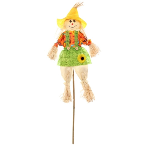 Фигура садовая "Пугало - Ричи" в желтой шляпе 52 (75) см ДоброСад