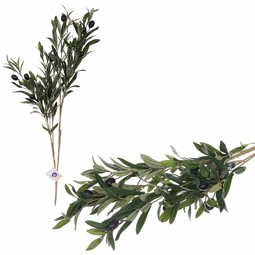 Цветок искусственный "Natur" 70см Оливковая ветвь
