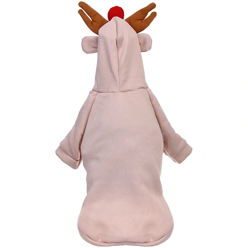 Кофта-толстовка для собаки Wonderful style-Олень Рудольф с капюшоном, размер XL (5640см) Ultramarine_6