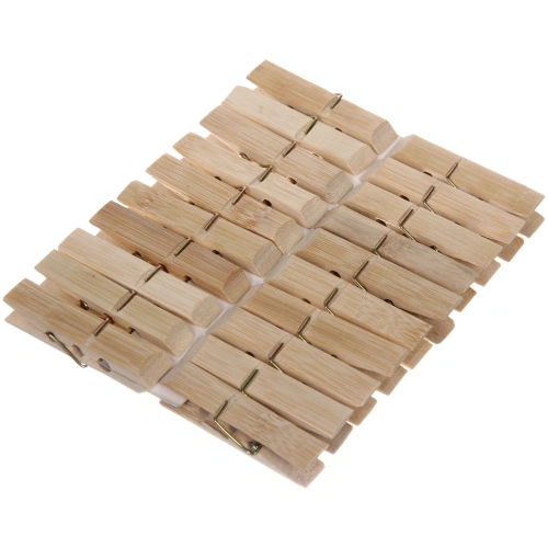 Прищепки бельевые Селфи бамбук (20шт) 7см